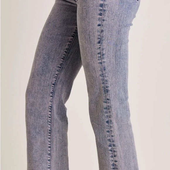 Venus Penelope Modern Flare Jeans purple acid wash Plus Size 16 NWT - Picture 5 of 8